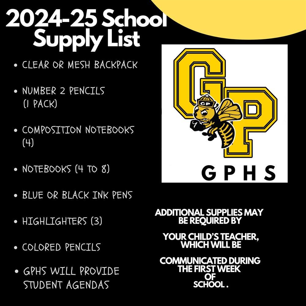  2024-25 School Supplies